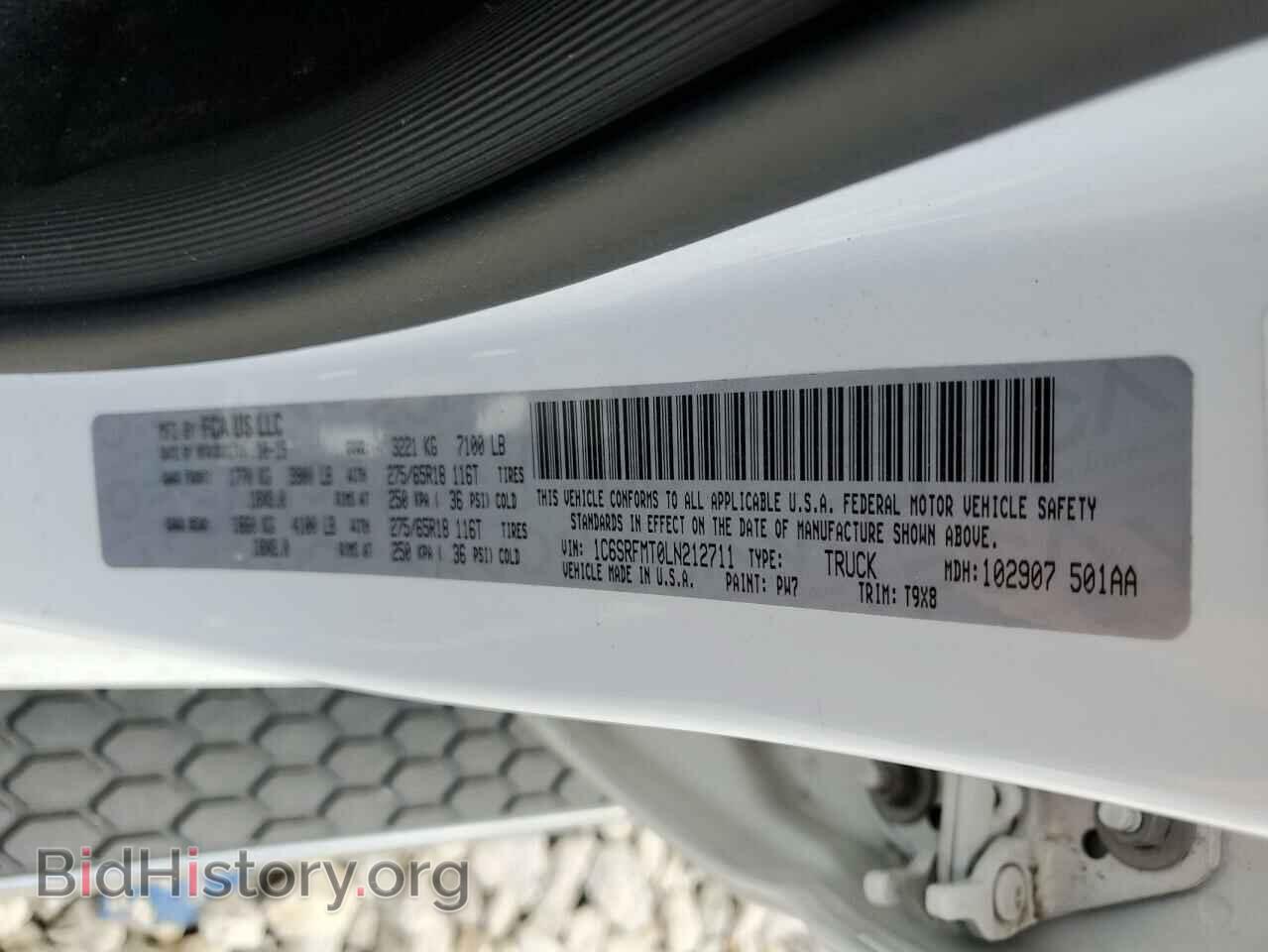 2020 RAM 1500 - VIN: 1C6SRFMT0LN212711 - Фото 13