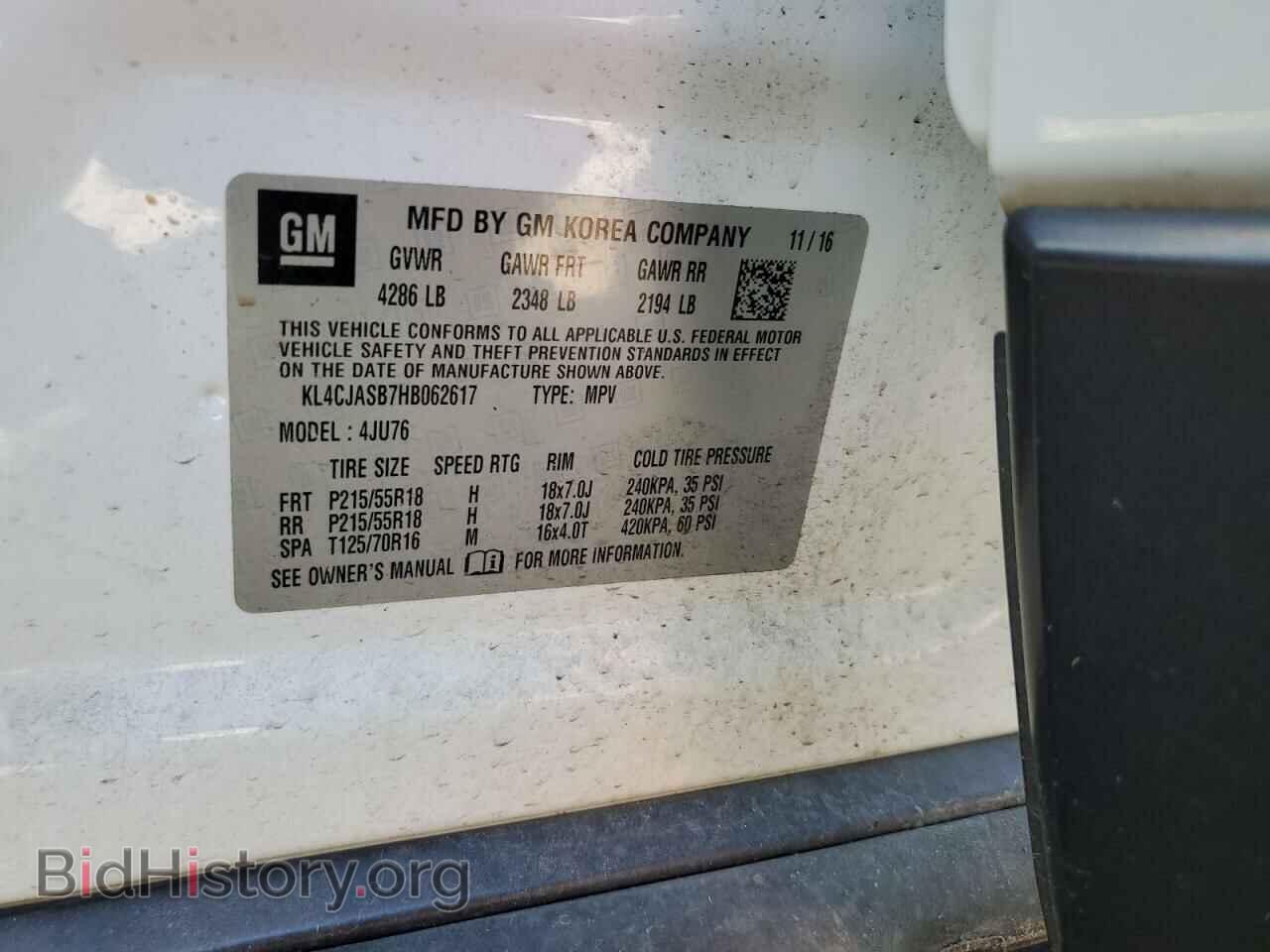 2017 BUICK ENCORE - VIN: KL4CJASB7HB062617 - Photo 13