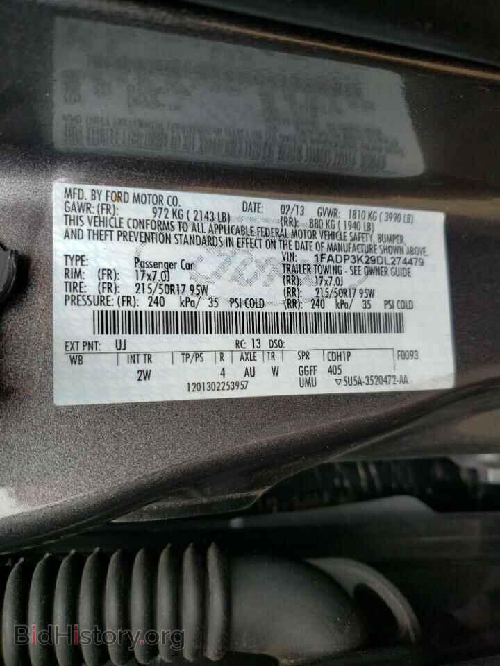 2013 FORD FOCUS - VIN: 1FADP3K29DL274479 - Photo 10