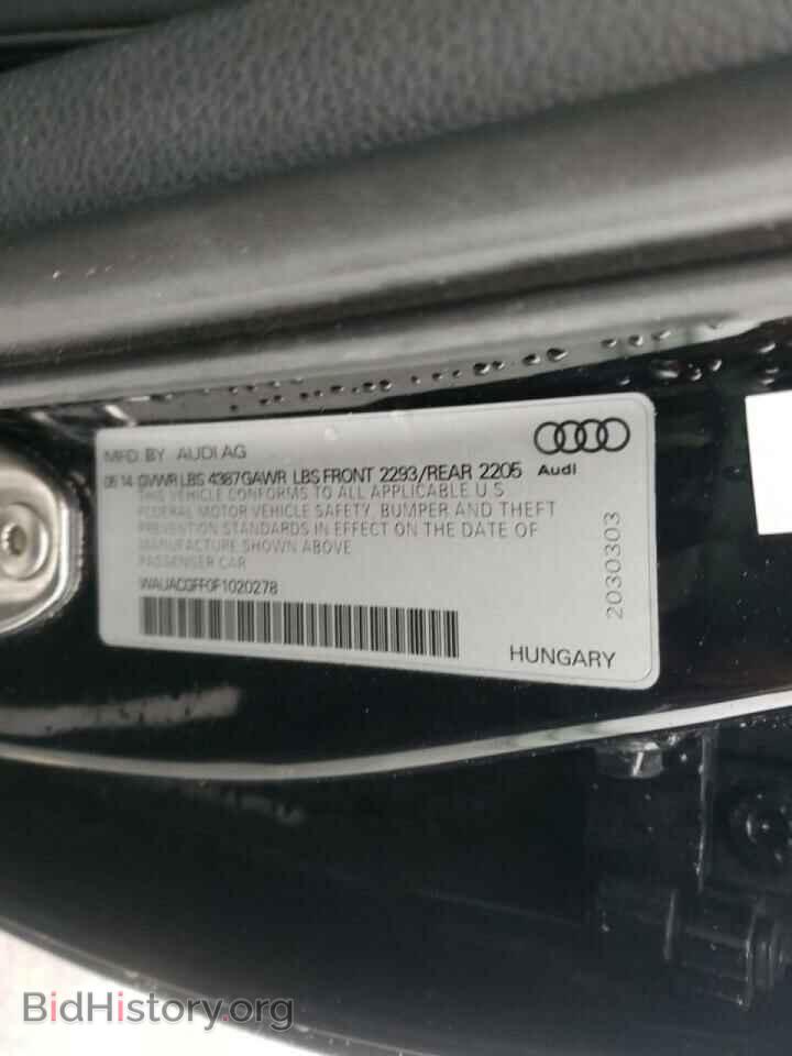 2015 AUDI A3 - VIN: WAUACGFF0F1020278 - Фото 10