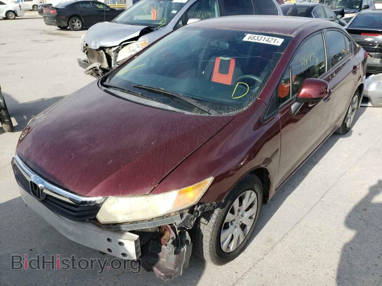 2012 HONDA CIVIC - VIN: 2HGFB2F57CH586765 - Фото 2