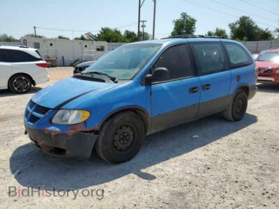2007 Dodge CARAVAN SE, синий — VIN 1D4GP24E97B205264, Copart