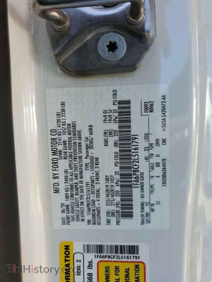 2020 FORD MUSTANG - VIN: 1FA6P8CF2L5161791 - Фото 12