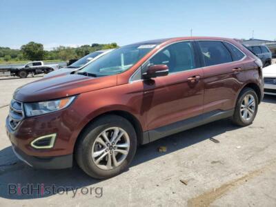 2015 Ford EDGE SEL, коричневый — VIN 2FMTK4J87FBB08623, Copart