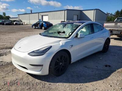 2018 Tesla MODEL 3, white — VIN 5YJ3E1EB2JF074666, Copart