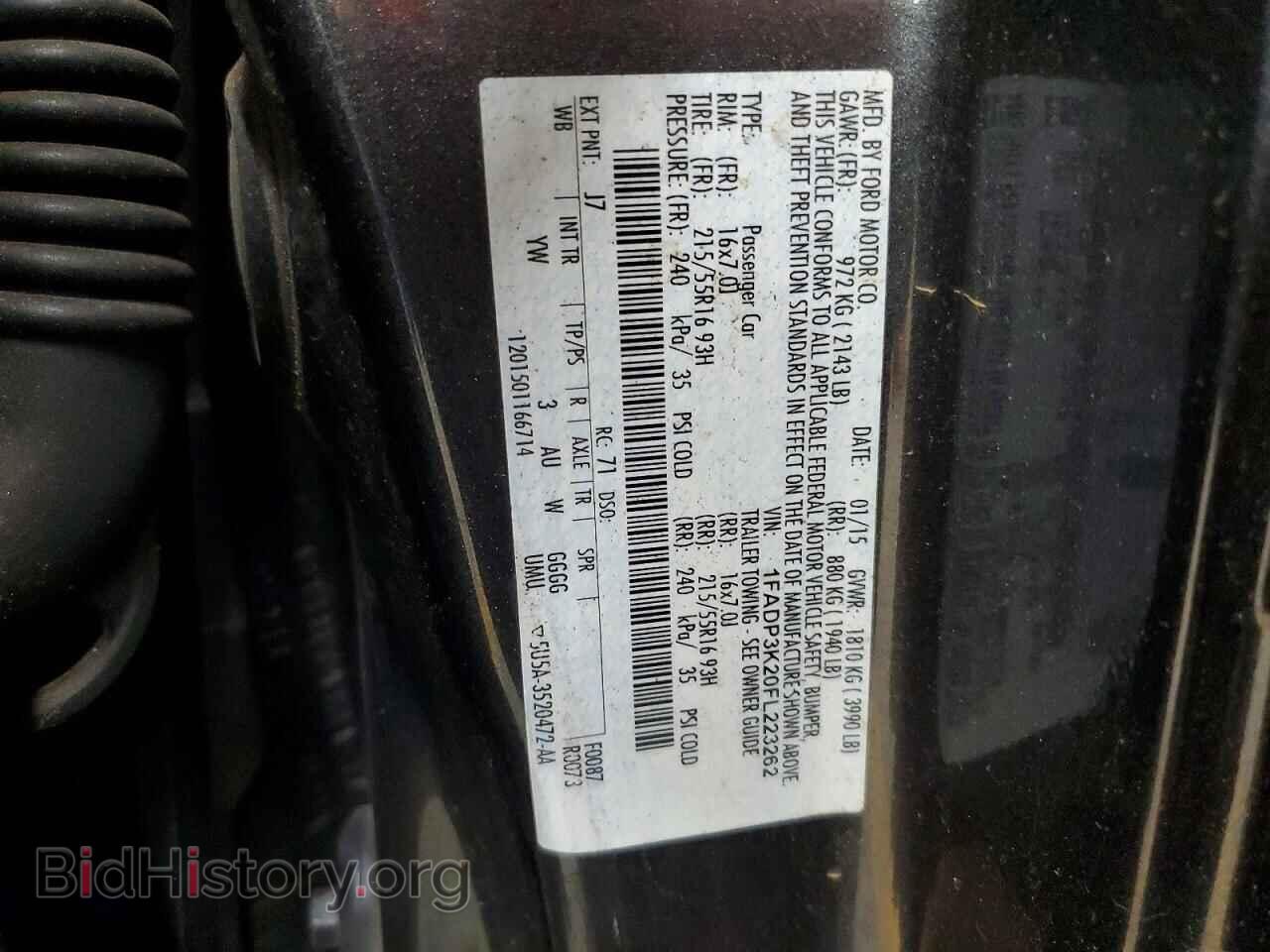 2015 FORD FOCUS - VIN: 1FADP3K20FL223262 - Photo 12