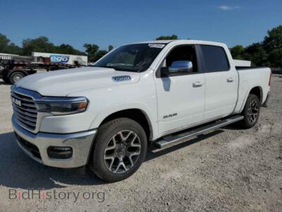 2025 RAM 1500 Laramie, white — VIN 1C6SRFJP4SN524455, Copart