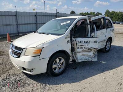 2010 Dodge CARAVAN SXT, white — VIN 2D4RN5D12AR367159, Copart