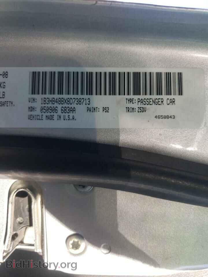 2008 DODGE CALIBER - VIN: 1B3HB48BX8D738713 - Фото 10
