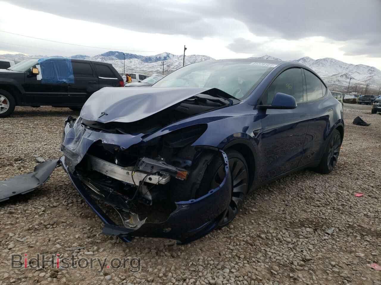 2021 TESLA MODEL Y - VIN: 5YJYGDEF1MF078314 - Фото 2