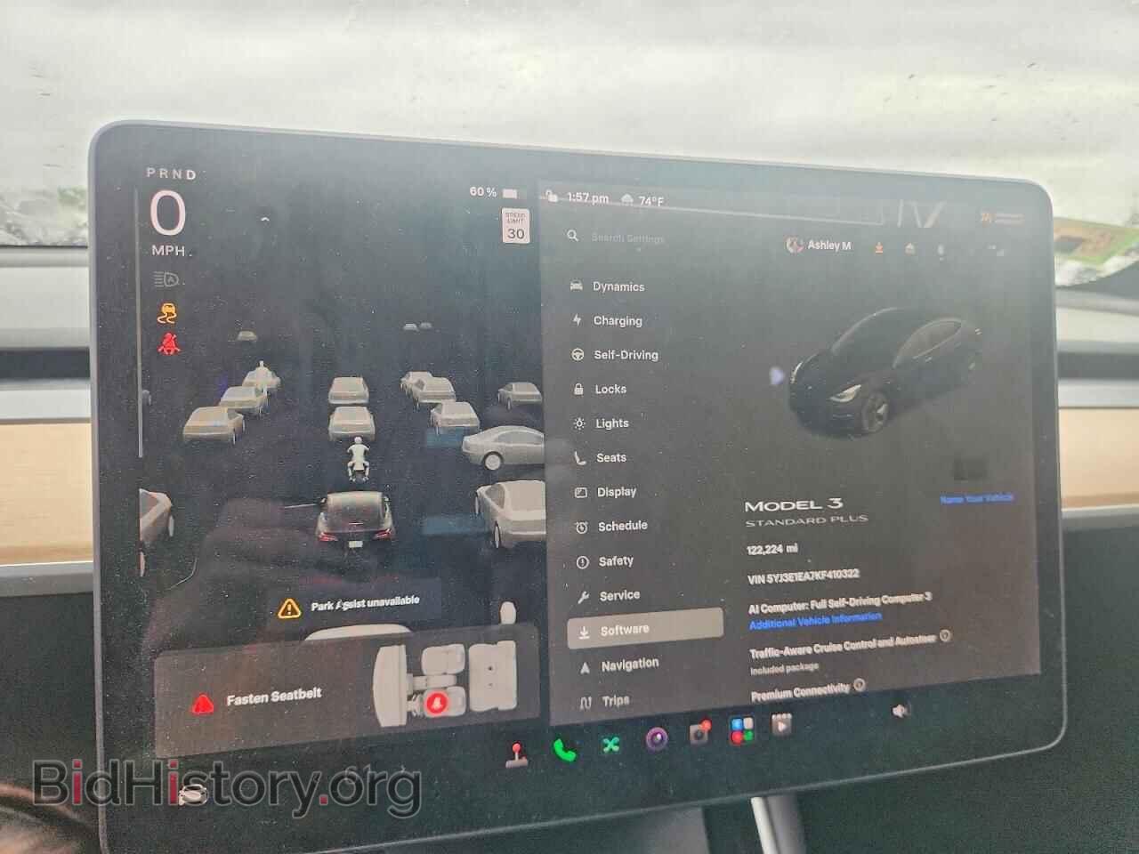 2019 TESLA MODEL 3 - VIN: 5YJ3E1EA7KF410322 - Фото 9