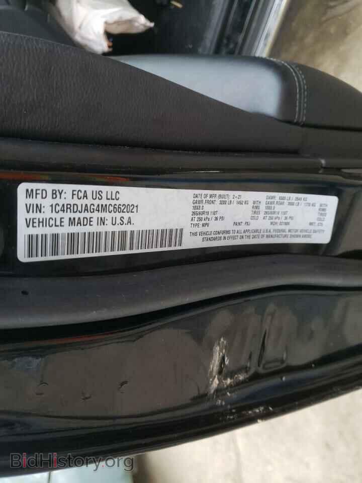 2021 DODGE DURANGO - VIN: 1C4RDJAG4MC662021 - Photo 10