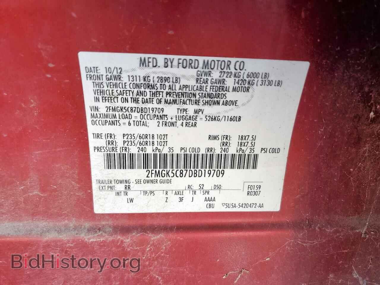 2013 FORD FLEX - VIN: 2FMGK5C87DBD19709 - Photo 14
