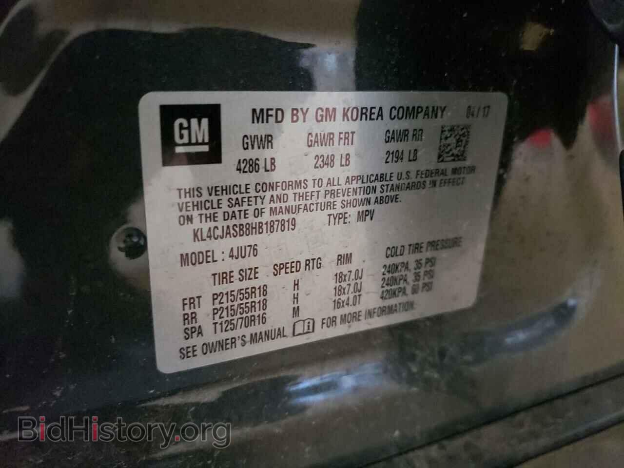 2017 BUICK ENCORE - VIN: KL4CJASB8HB187819 - Photo 14