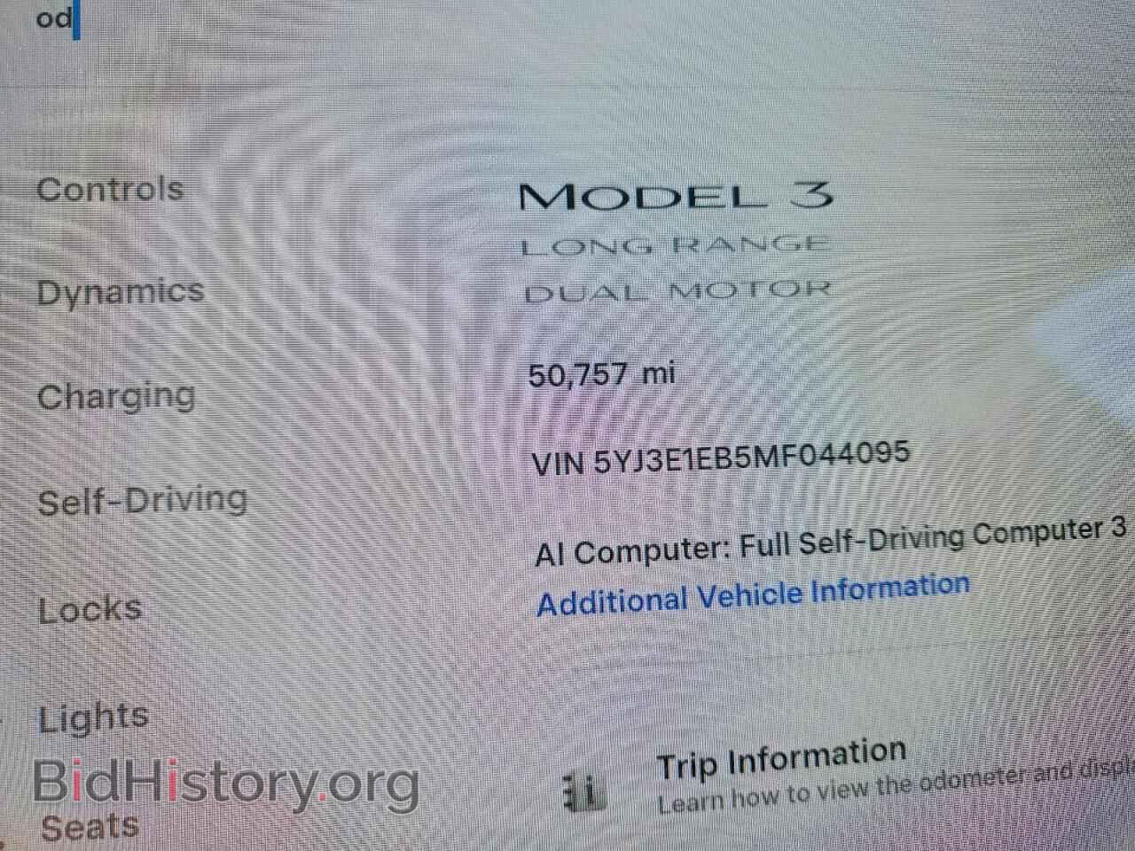 2021 TESLA MODEL 3 - VIN: 5YJ3E1EB5MF044095 - Photo 9