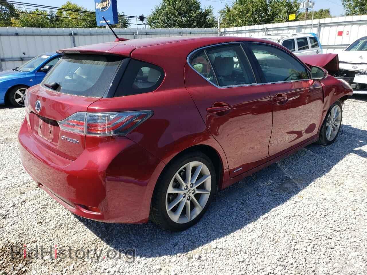 2012 LEXUS CT 200 - VIN: JTHKD5BH1C2069154 - Фото 3