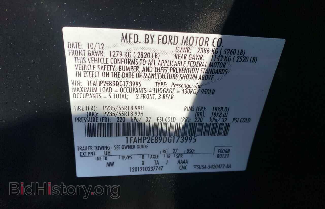 2013 FORD TAURUS - VIN: 1FAHP2E89DG173995 - Photo 10