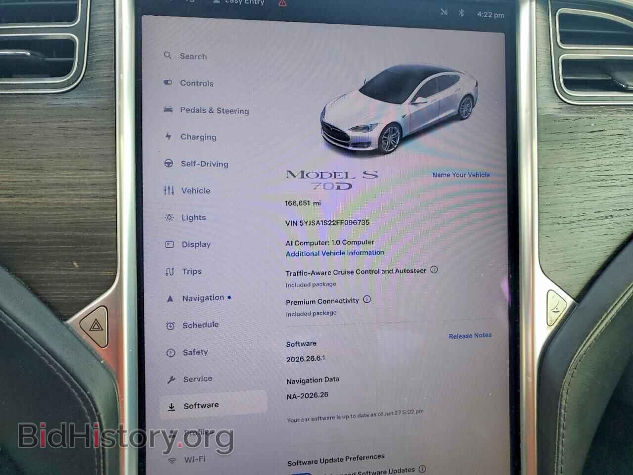 2015 TESLA MODEL S - VIN: 5YJSA1S22FF096735 - Photo 9