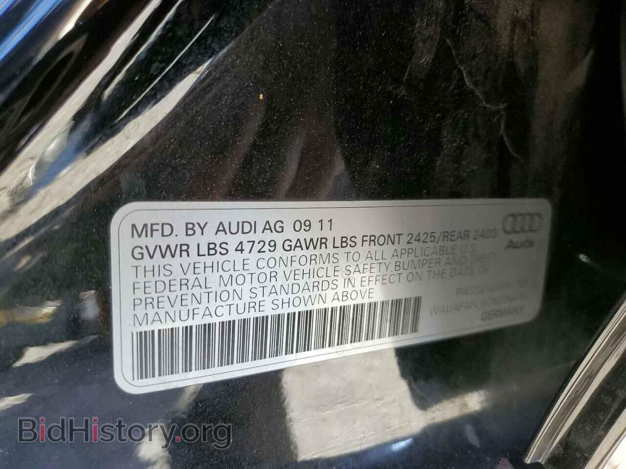 2012 AUDI A4 - VIN: WAUAFAFL6CN008845 - Фото 12