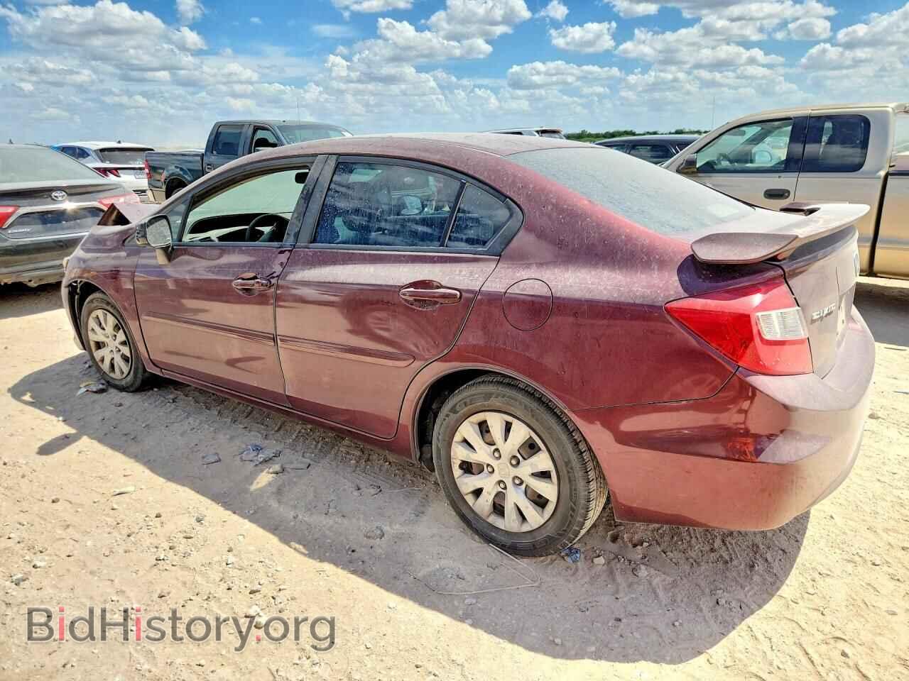2012 HONDA CIVIC - VIN: 2HGFB2F54CH612836 - Фото 2
