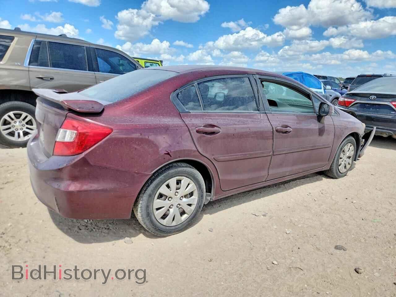 2012 HONDA CIVIC - VIN: 2HGFB2F54CH612836 - Фото 3