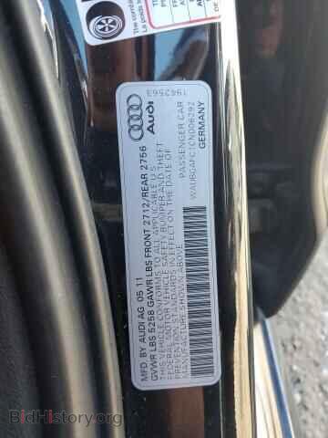 2012 AUDI A6 - VIN: WAUBGAFC1CN006292 - Фото 10