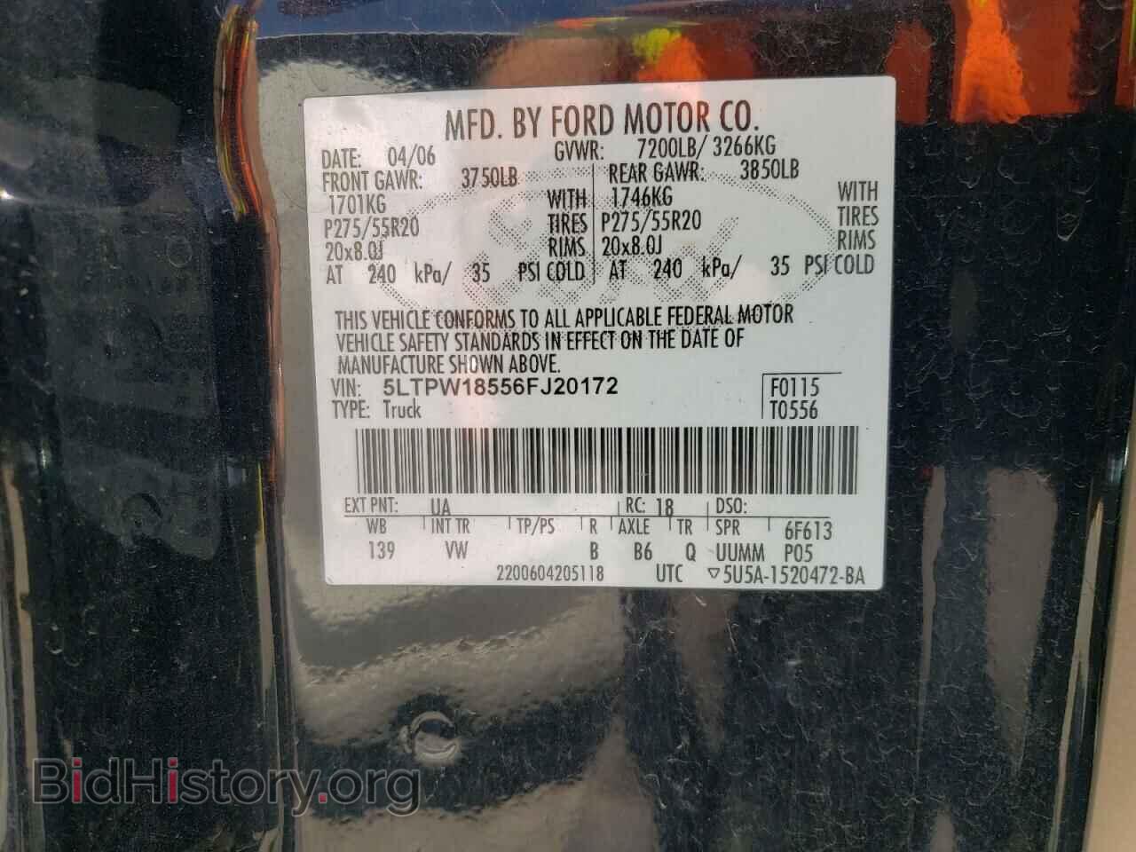 2006 LINCOLN MARK LT - VIN: 5LTPW18556FJ20172 - Фото 12