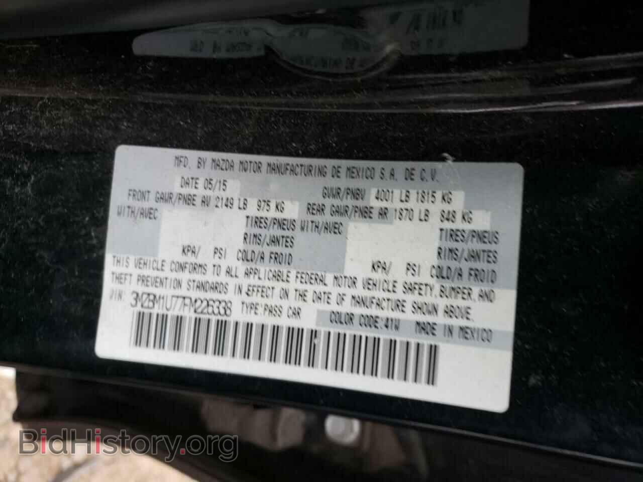 2015 MAZDA 3 - VIN: 3MZBM1U77FM226338 - Фото 10