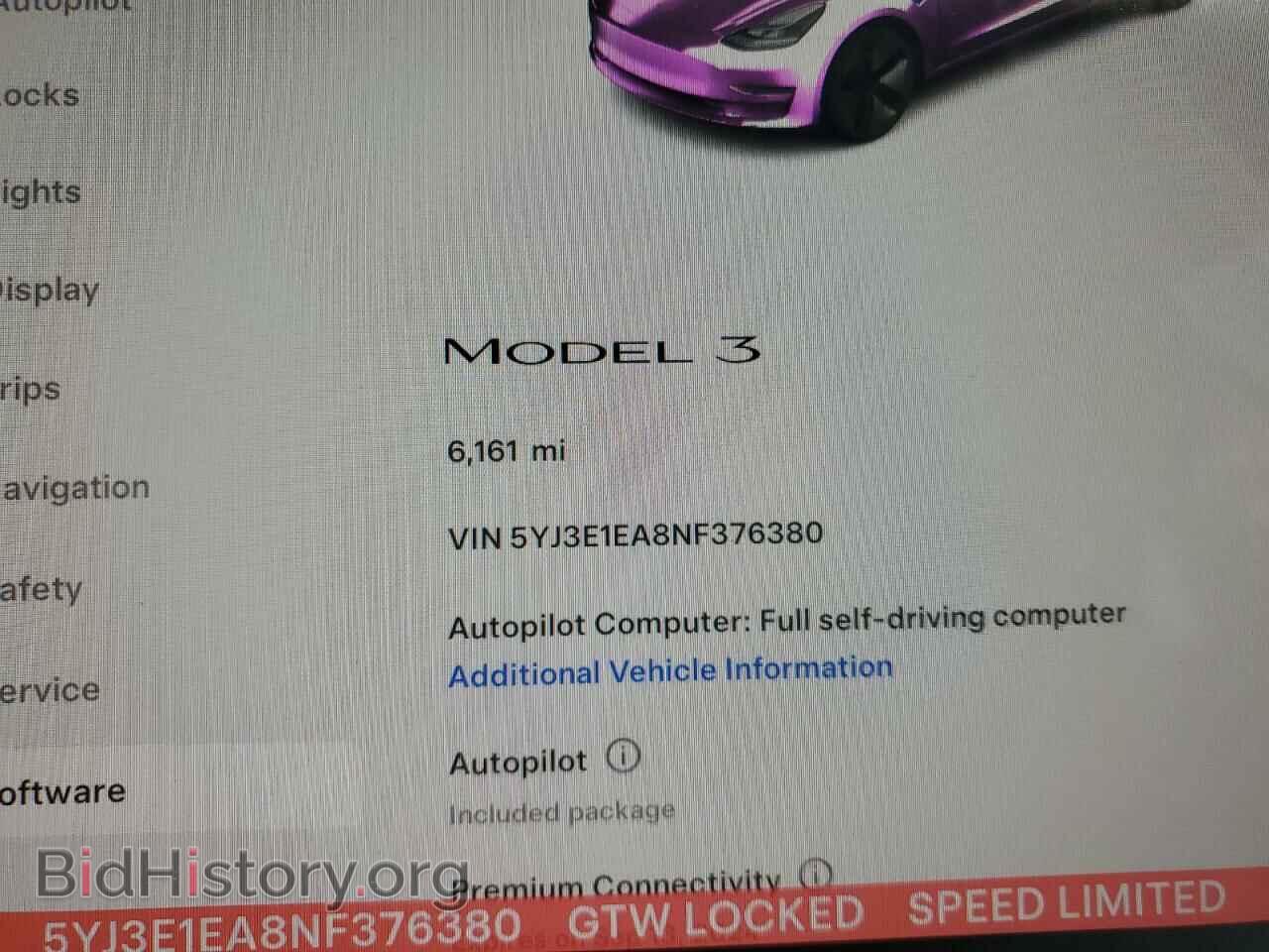 2022 TESLA MODEL 3 - VIN: 5YJ3E1EA8NF376380 - Photo 9