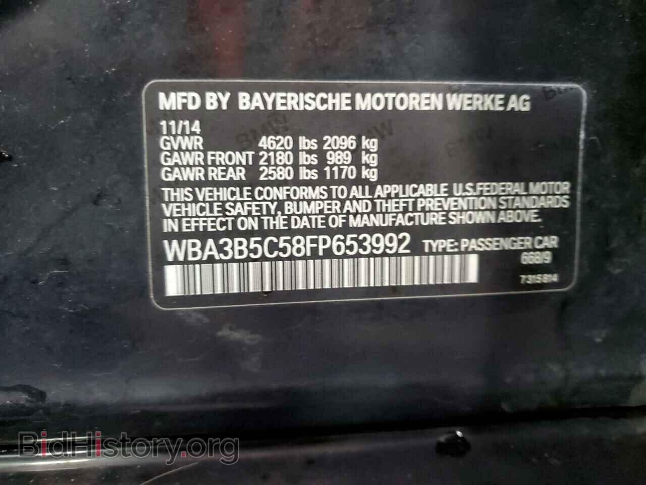 2015 BMW 3 SERIES - VIN: WBA3B5C58FP653992 - Фото 13