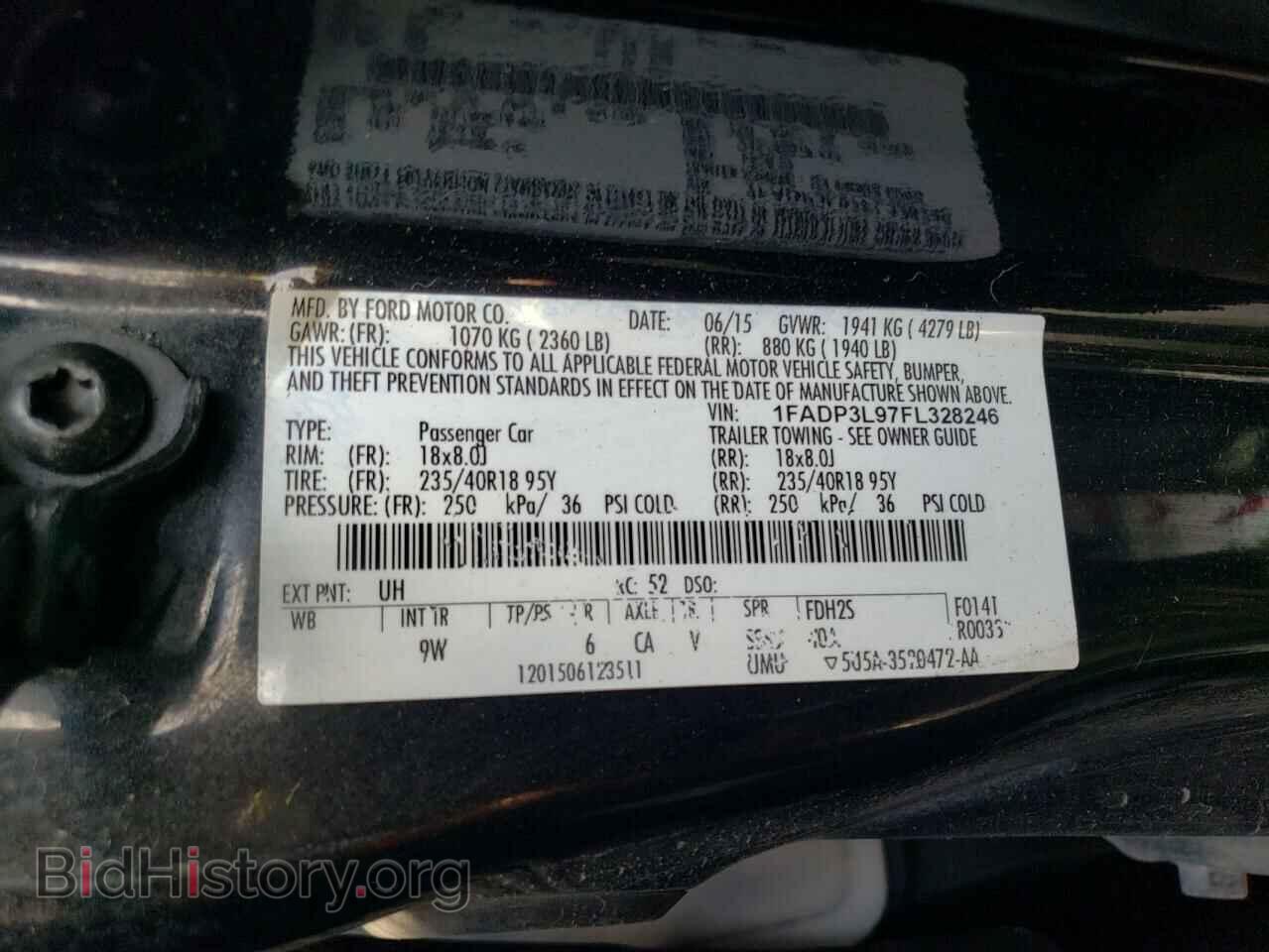 2015 FORD FOCUS - VIN: 1FADP3L97FL328246 - Фото 12