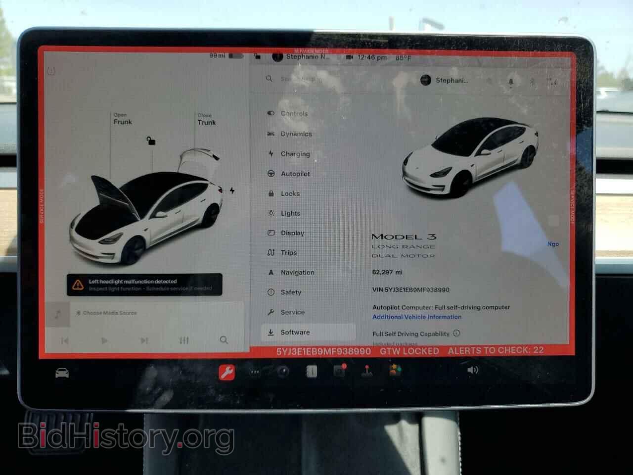 2021 TESLA MODEL 3 - VIN: 5YJ3E1EB9MF938990 - Photo 9