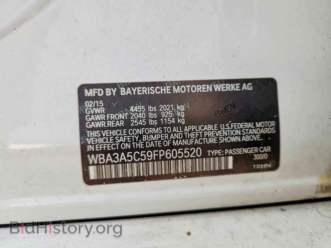 2015 BMW 3 SERIES - VIN: WBA3A5C59FP605520 - Photo 12