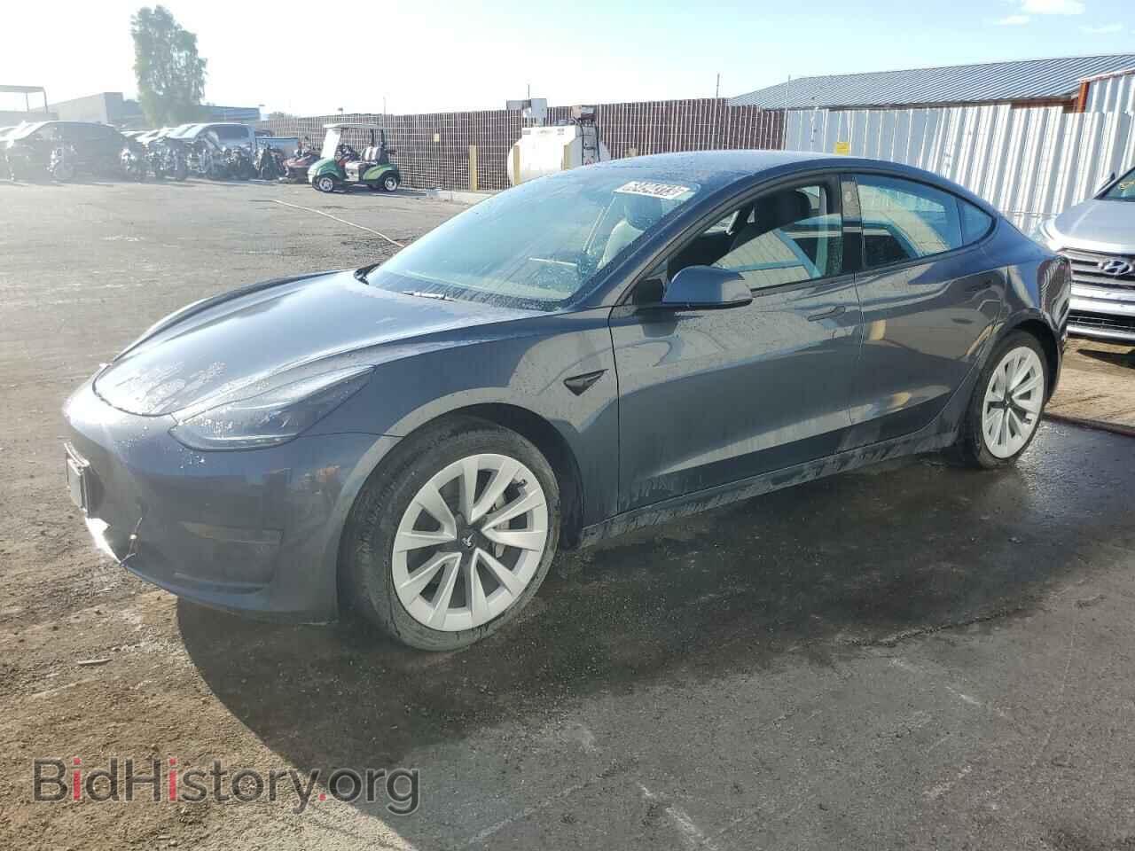 Photo 5YJ3E1EA6NF191440 - TESLA MODEL 3 2022