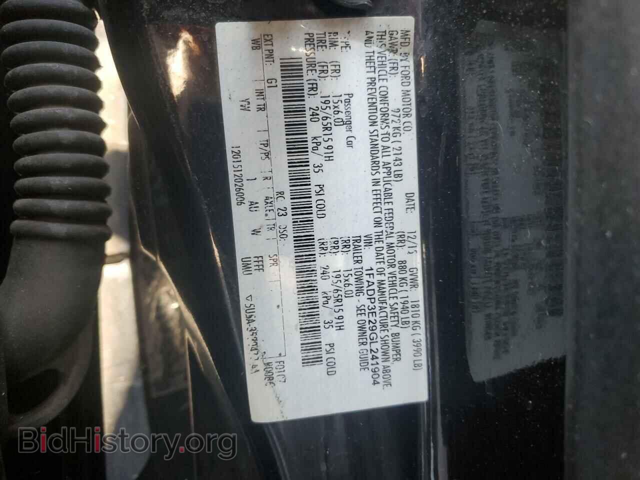 2016 FORD FOCUS - VIN: 1FADP3E29GL241904 - Фото 13
