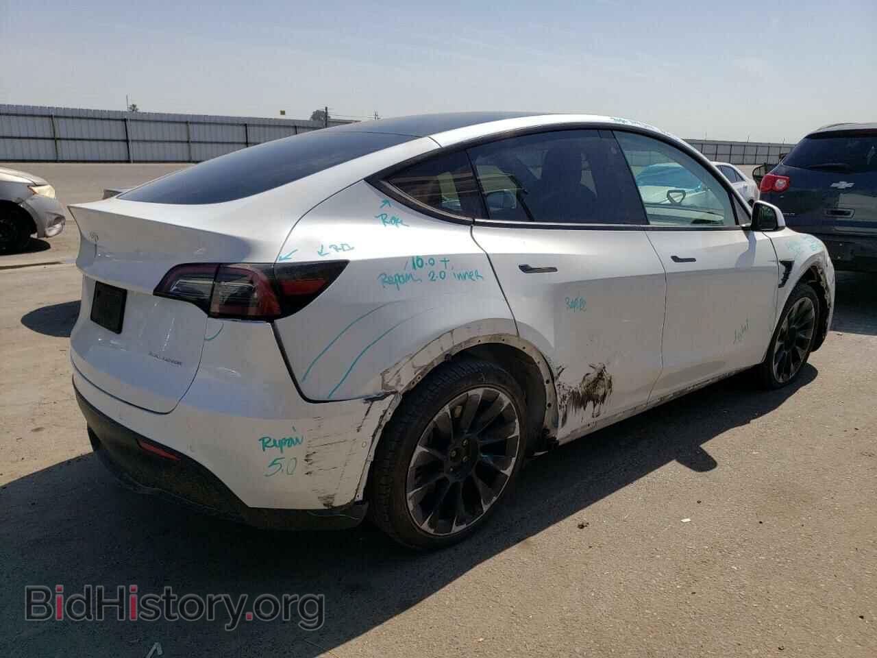 2022 TESLA MODEL Y - VIN: 7SAYGAEEXNF366441 - Фото 3