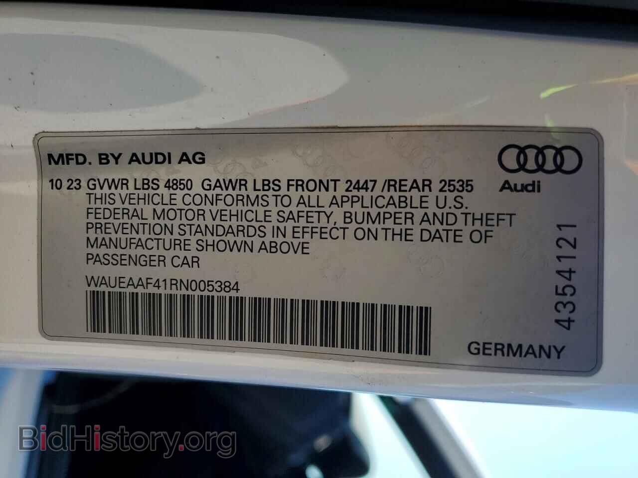 2024 AUDI A4 - VIN: WAUEAAF41RN005384 - Photo 12