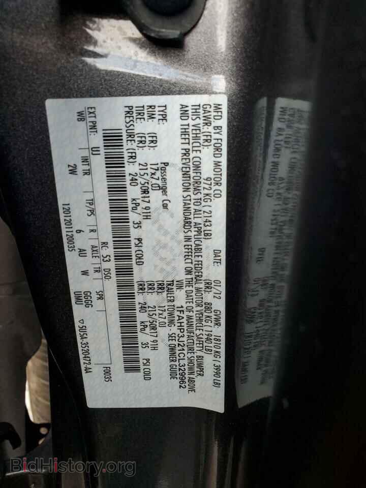 2012 FORD FOCUS - VIN: 1FAHP3J21CL329962 - Фото 12