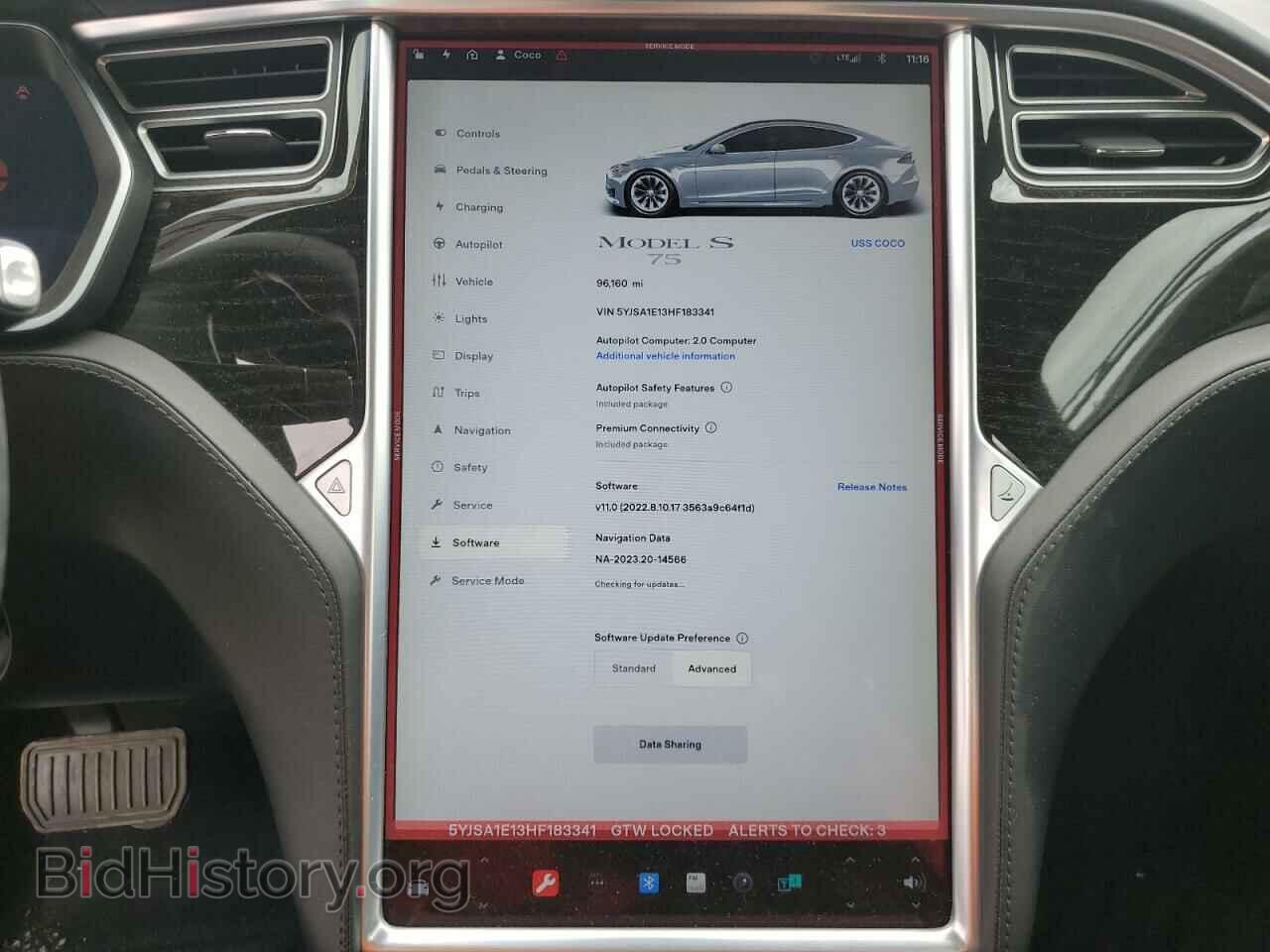 2017 TESLA MODEL S - VIN: 5YJSA1E13HF183341 - Photo 9