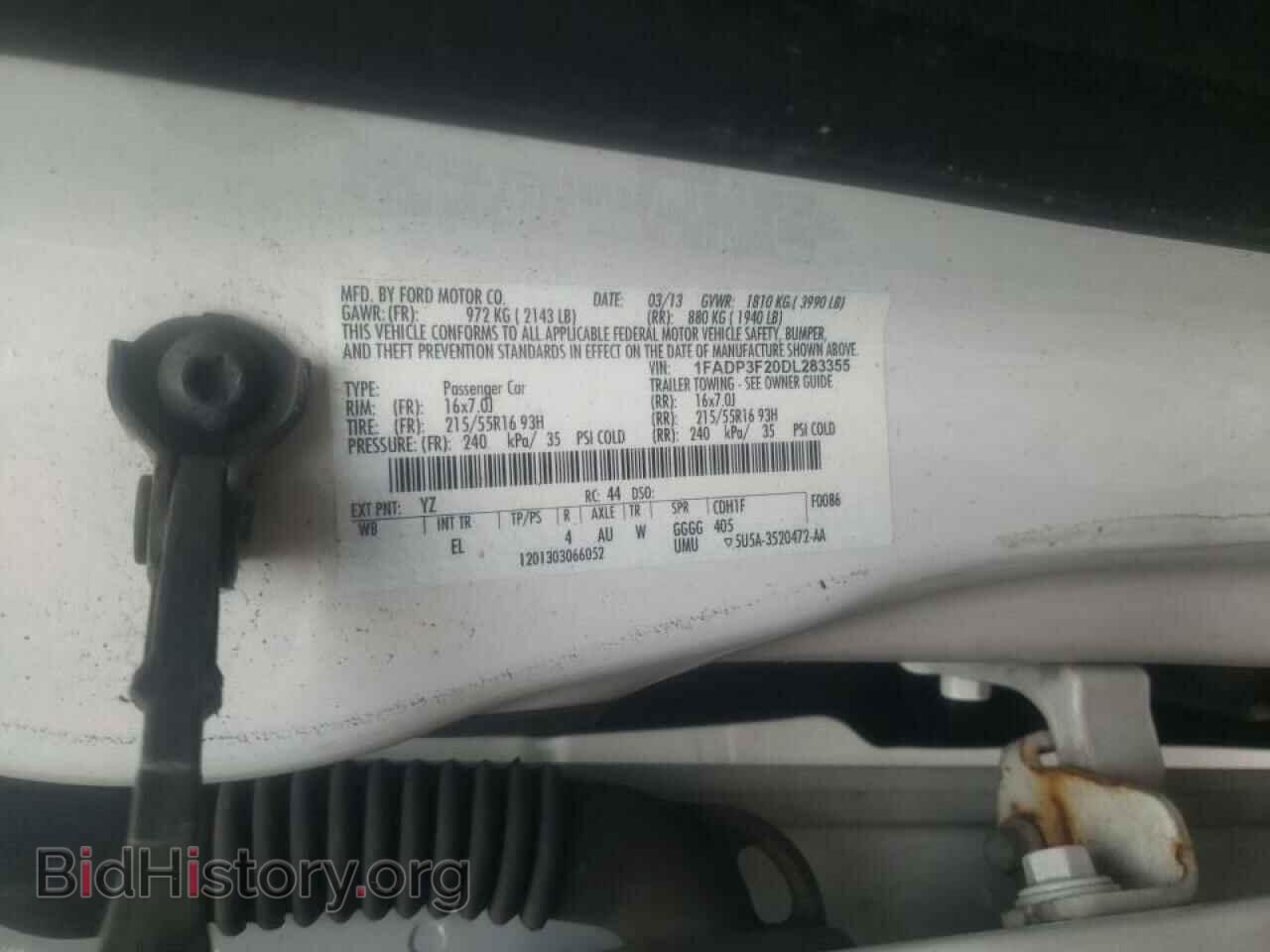 2013 FORD FOCUS - VIN: 1FADP3F20DL283355 - Photo 10