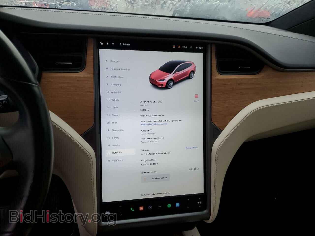 2020 TESLA MODEL X - VIN: 5YJXCAE24LF239384 - Photo 9