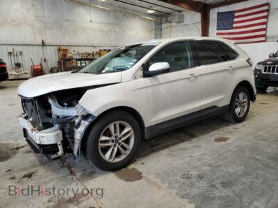 2015 Ford EDGE SEL, белый — VIN 2FMTK3J99FBB56966, Copart