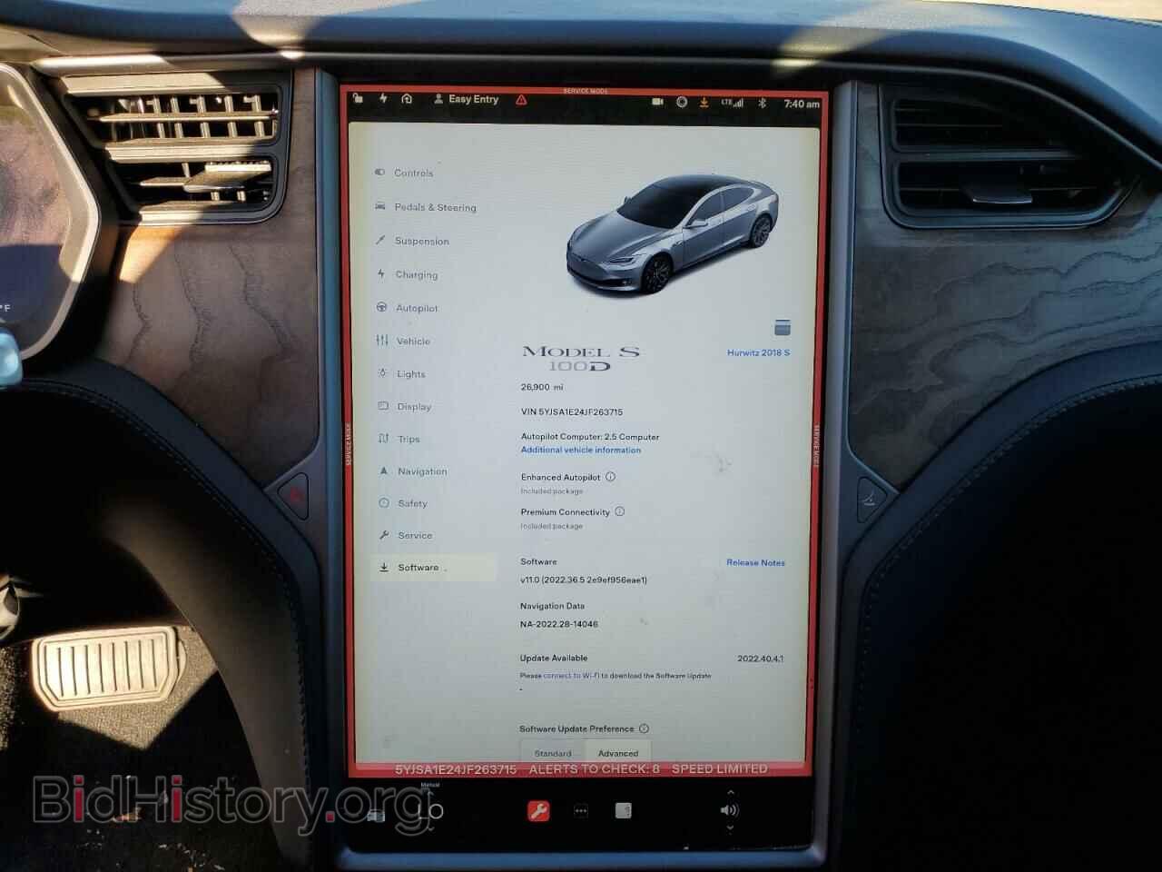 2018 TESLA MODEL S - VIN: 5YJSA1E24JF263715 - Photo 9
