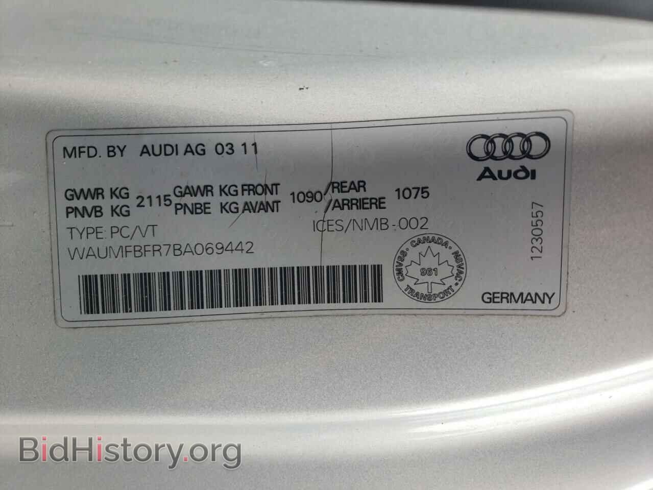 2011 AUDI A5 - VIN: WAUMFBFR7BA069442 - Фото 13