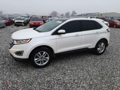 2015 Ford EDGE Edge SEL, белый — VIN 2FMTK4J82FBB03538, Copart