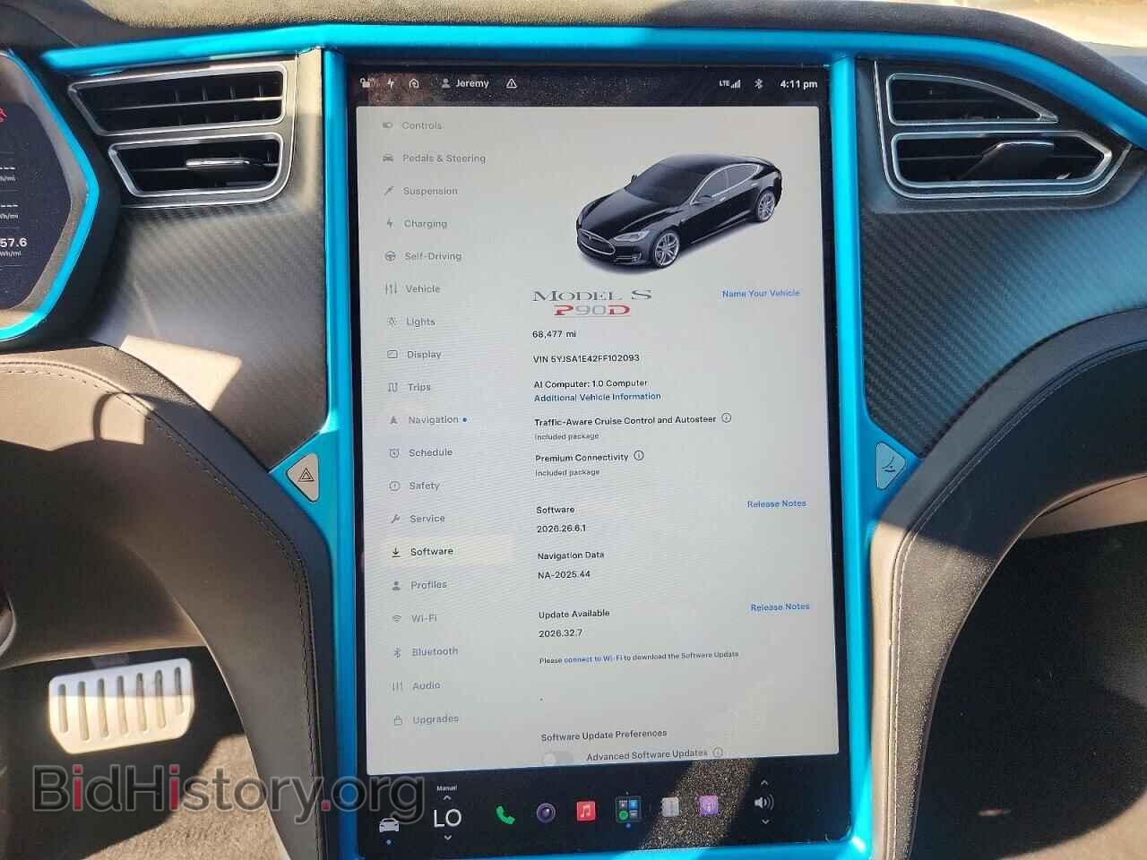 2015 TESLA MODEL S - VIN: 5YJSA1E42FF102093 - Photo 9