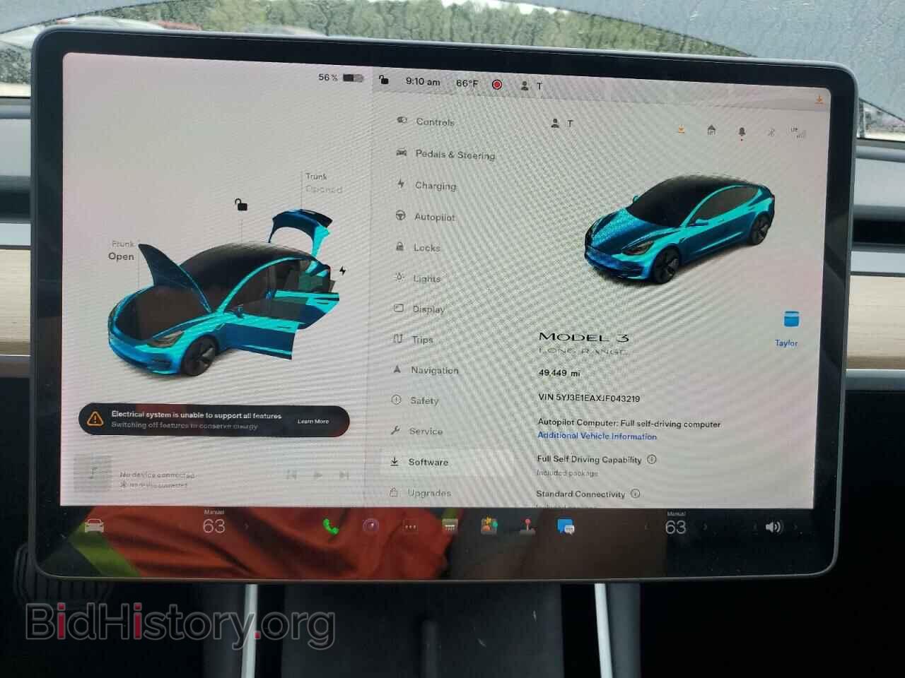 2018 TESLA MODEL 3 - VIN: 5YJ3E1EAXJF043219 - Фото 9