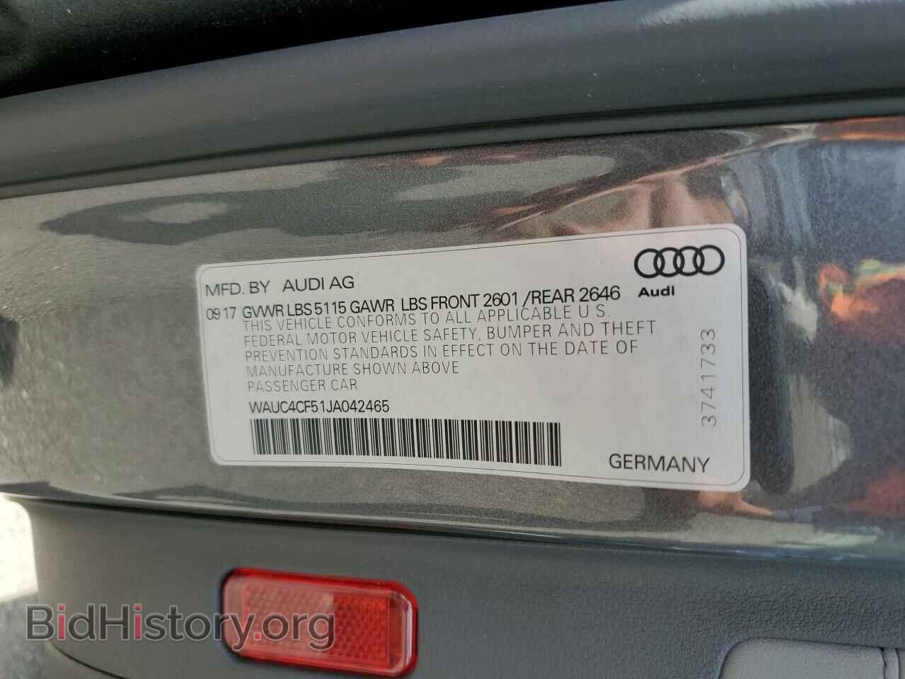 2018 AUDI S5/RS5 - VIN: WAUC4CF51JA042465 - Фото 12