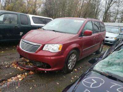 2016 Chrysler MINIVAN Town & COU, темно-бордовый — VIN 2C4RC1BG9GR103979, Copart