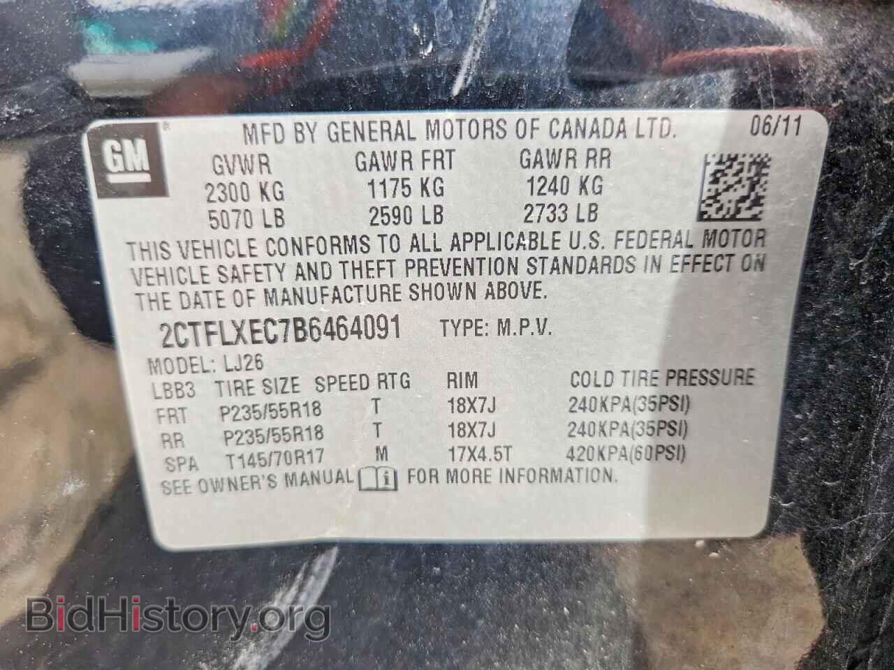 2011 GMC TERRAIN - VIN: 2CTFLXEC7B6464091 - Photo 14